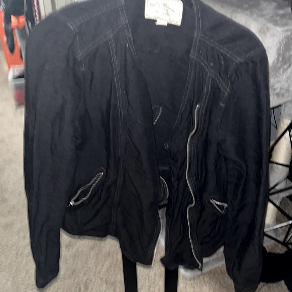 Black Lucky Brand zip up jacket S